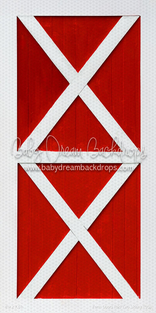 Farm Doors Red Two Skinny (CC)