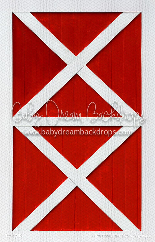 Farm Doors Red Two Skinny (CC)