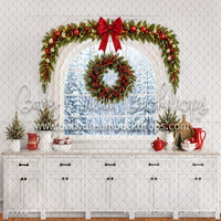 Farmhouse Christmas Cabinet (WM)