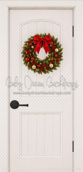 Farmhouse Christmas Door Left Skinny (WM)