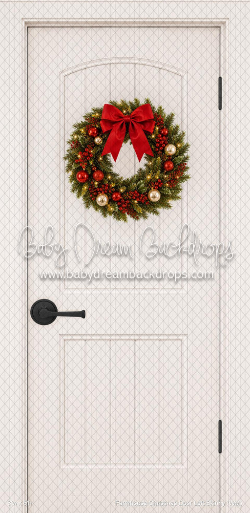 Farmhouse Christmas Door Left Skinny (WM)
