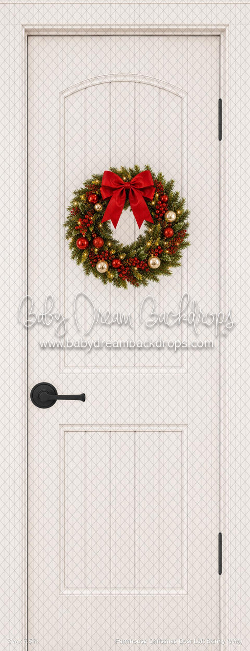 Farmhouse Christmas Door Left Skinny (WM)