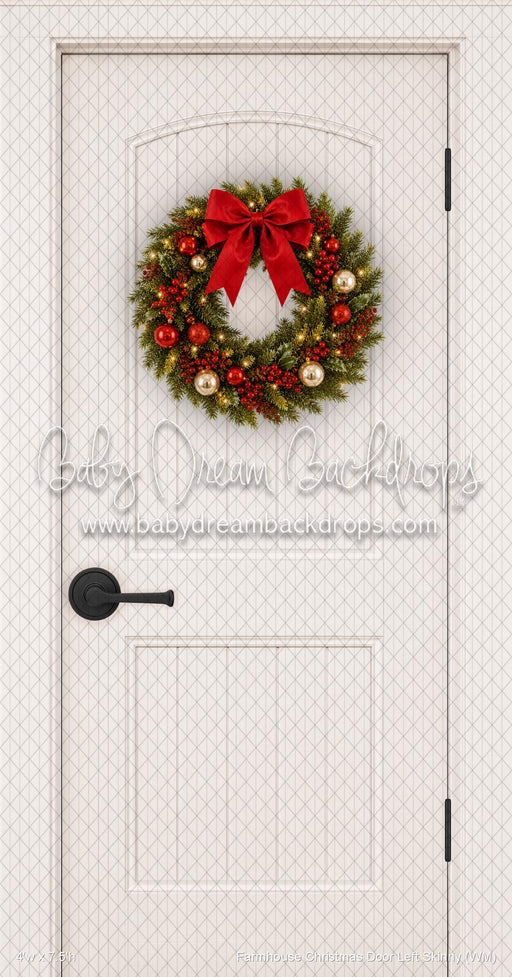 Farmhouse Christmas Door Left Skinny (WM)