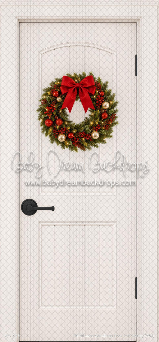 Farmhouse Christmas Door Left Skinny (WM)