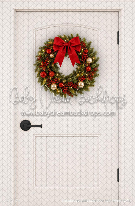 Farmhouse Christmas Door Left Skinny (WM)