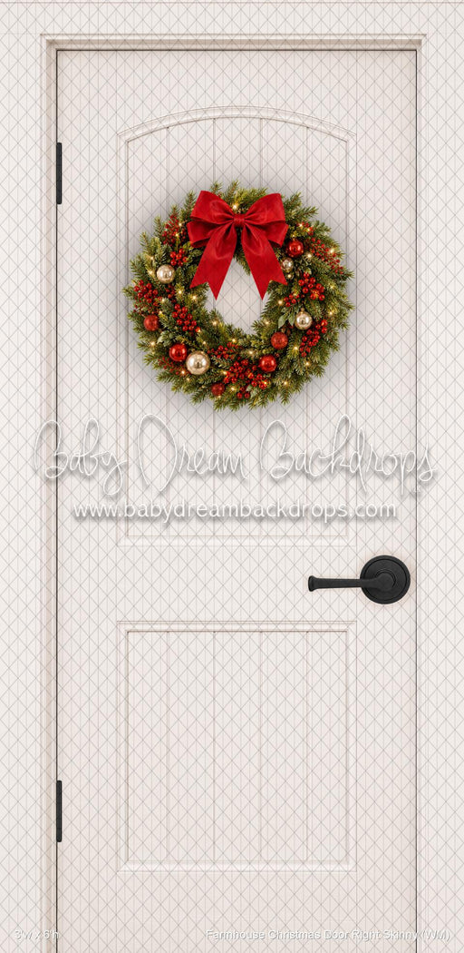 Farmhouse Christmas Door Right Skinny (WM)