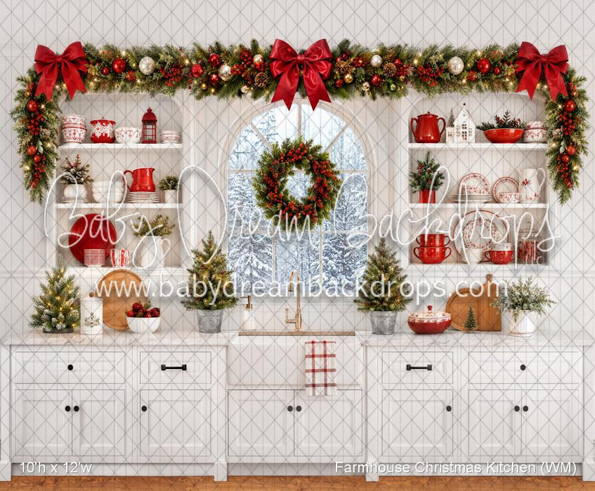 Farmhouse Christmas Kitchen (WM)