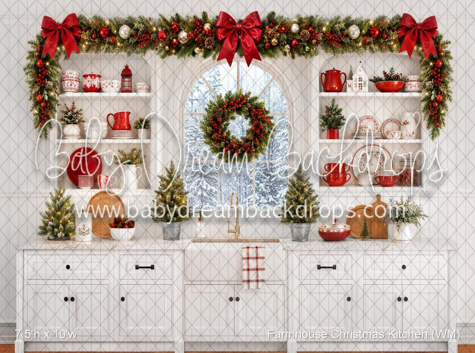 Farmhouse Christmas Kitchen (WM)