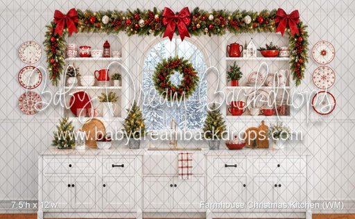 Farmhouse Christmas Kitchen (WM)