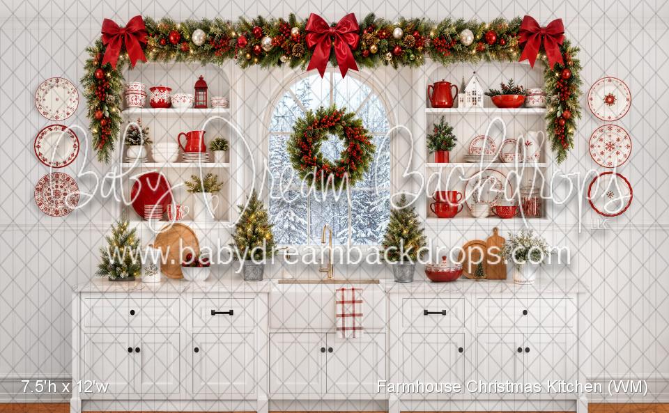 Farmhouse Christmas Kitchen (WM)