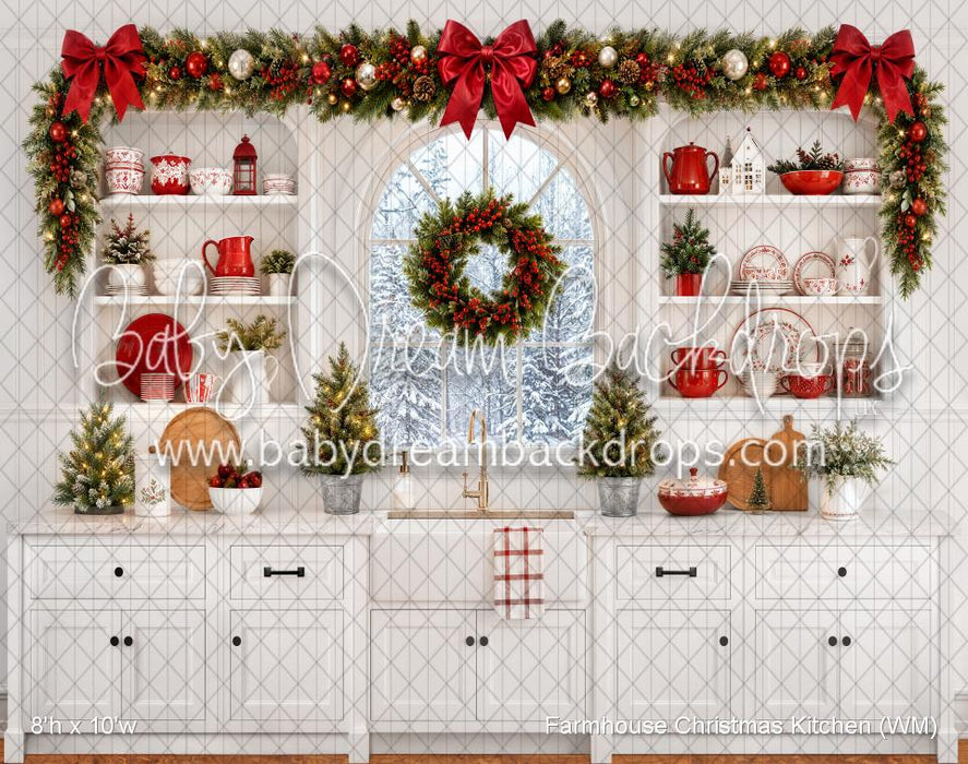 Farmhouse Christmas Kitchen (WM)