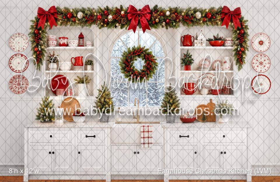 Farmhouse Christmas Kitchen (WM)