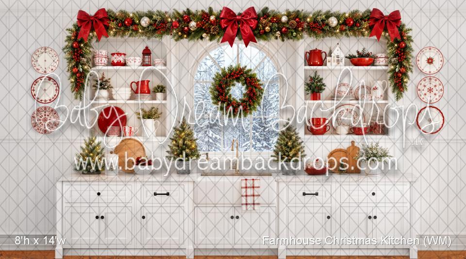 Farmhouse Christmas Kitchen (WM)