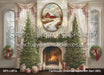 Farmhouse Christmas Mantel with Barn (MD)