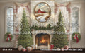 Farmhouse Christmas Mantel with Barn (MD)