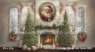 Farmhouse Christmas Mantel with Santa (MD)