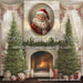Farmhouse Christmas Mantel with Santa (MD)