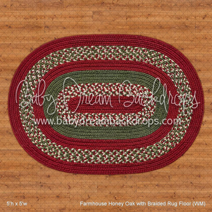 Farmhouse Honey Oak with Braided Rug Floor (WM)