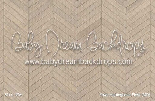 Fawn Herringbone Fabric Floor (MD)