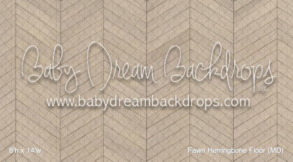 Fawn Herringbone Fabric Floor (MD)
