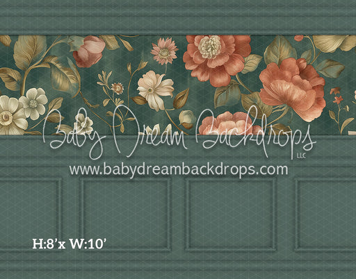 Fine Art Wallpaper Georgian Florals (Room 2 Mint) (HL)