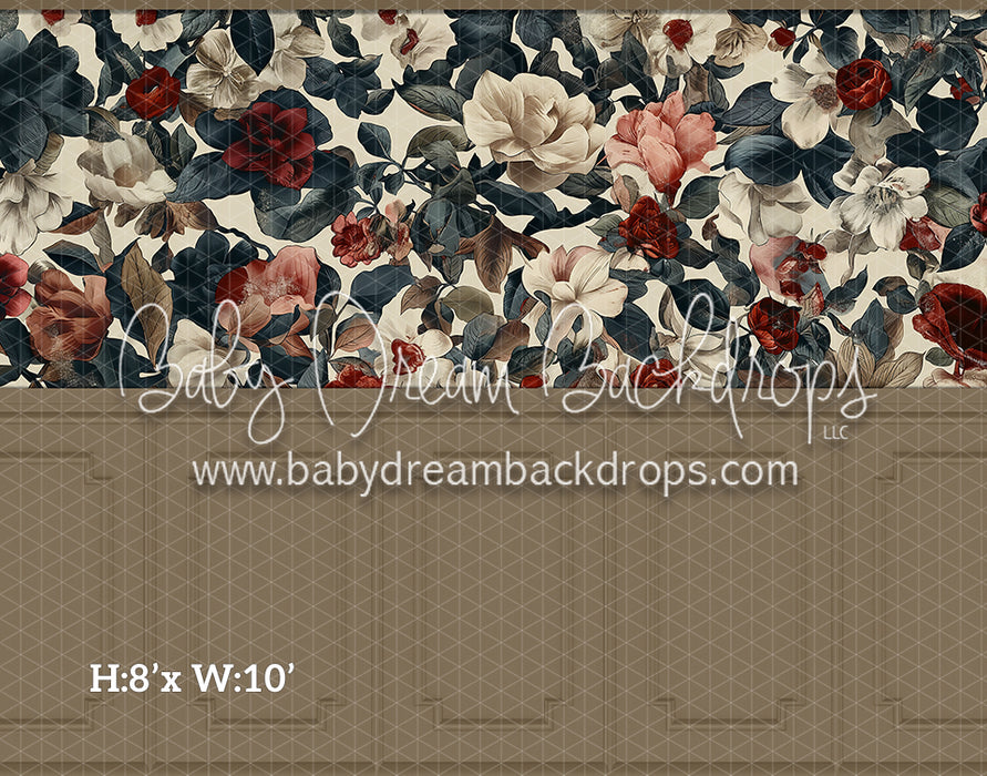 Fine Art Wallpaper Holiday Florals (Room 1 Beige) (HL)