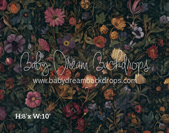 Fine Art Wallpaper Jeweled Florals (HL)