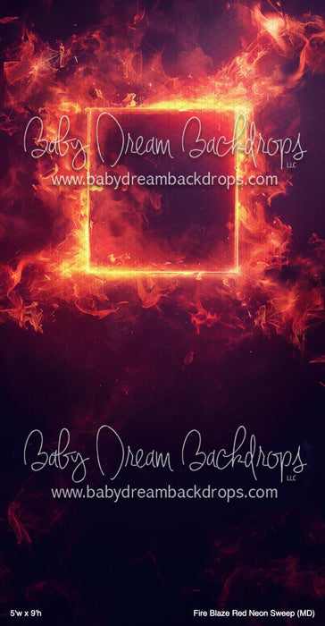 Fire Blaze Red Neon Sweep (MD)