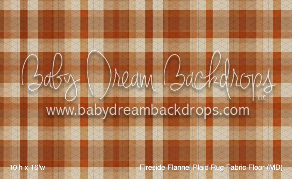 Fireside Flannel Plaid Rug Fabric Floor (MD)
