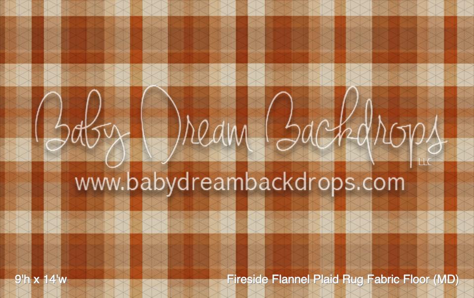 Fireside Flannel Plaid Rug Fabric Floor (MD)