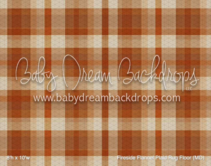 Fireside Flannel Plaid Rug Fabric Floor (MD)