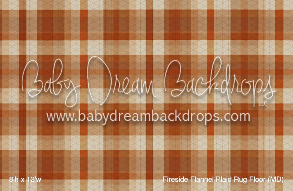 Fireside Flannel Plaid Rug Fabric Floor (MD)