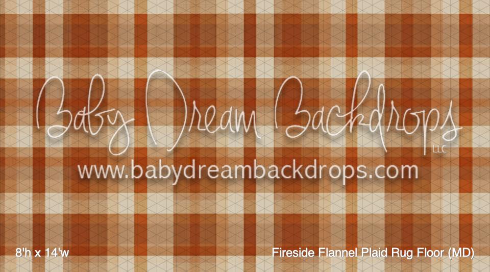 Fireside Flannel Plaid Rug Fabric Floor (MD)