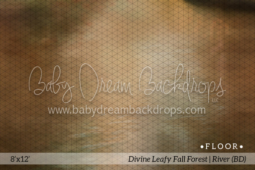 Fabric Floor Divine Leafy Fall Forest (River) (BD)