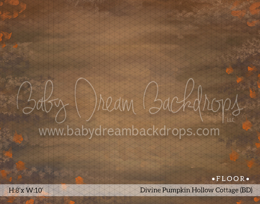 Fabric Floor Divine Pumpkin Hollow Cottage (BD)