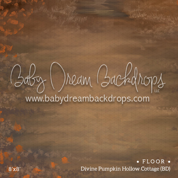 Fabric Floor Divine Pumpkin Hollow Cottage (BD)