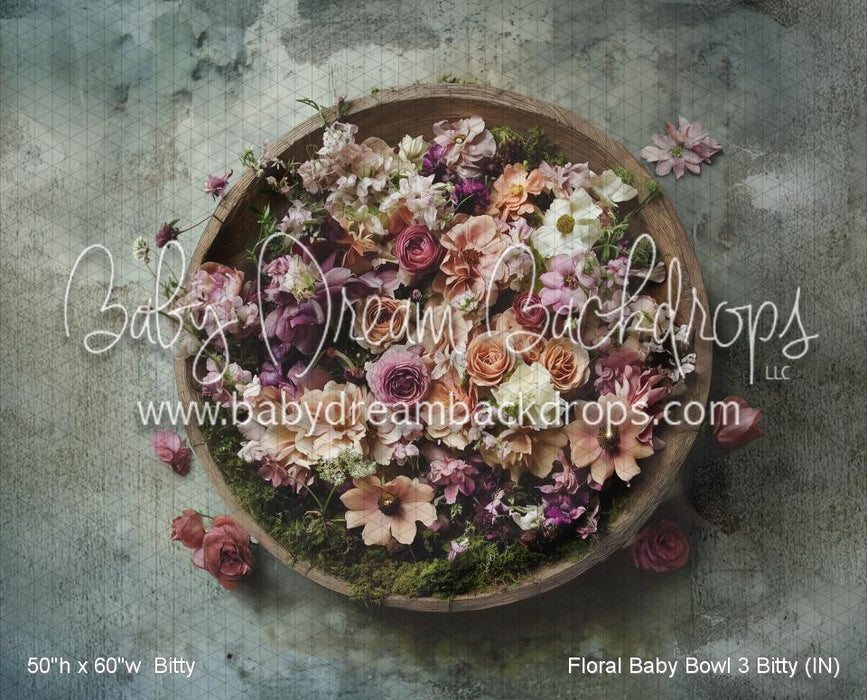 Floral Baby Bowl 3 Bitty (IN)