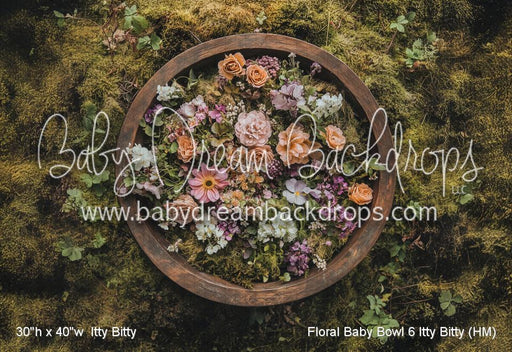 Floral Baby Bowl 6 Itty Bitty (HM)