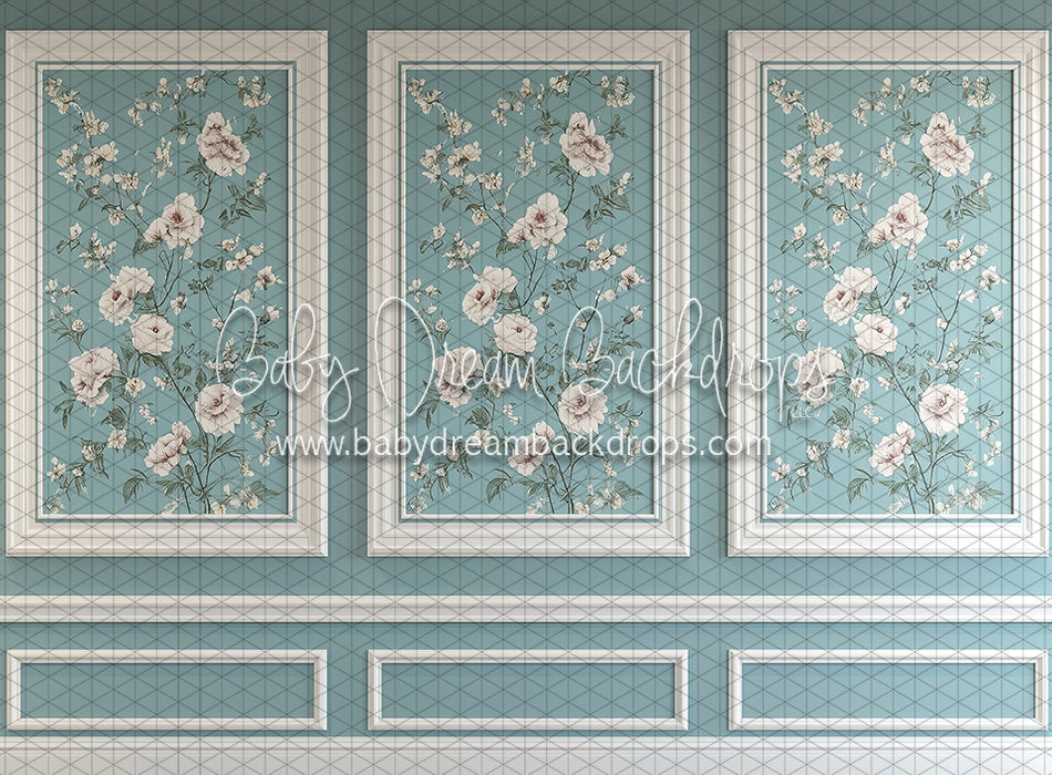 Floral Foliowall Dusty Blue (KR)