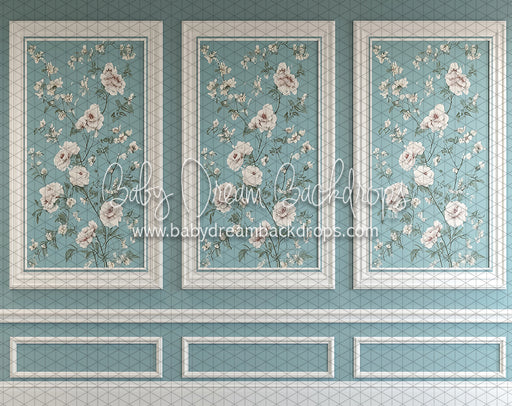 Floral Foliowall Dusty Blue (KR)