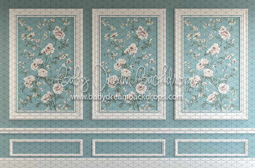 Floral Foliowall Dusty Blue (KR)