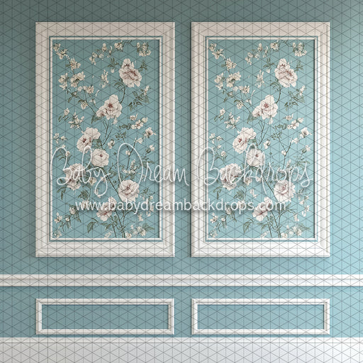 Floral Foliowall Dusty Blue (KR)
