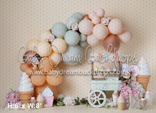 Floral Ice Cream Stand (JR)