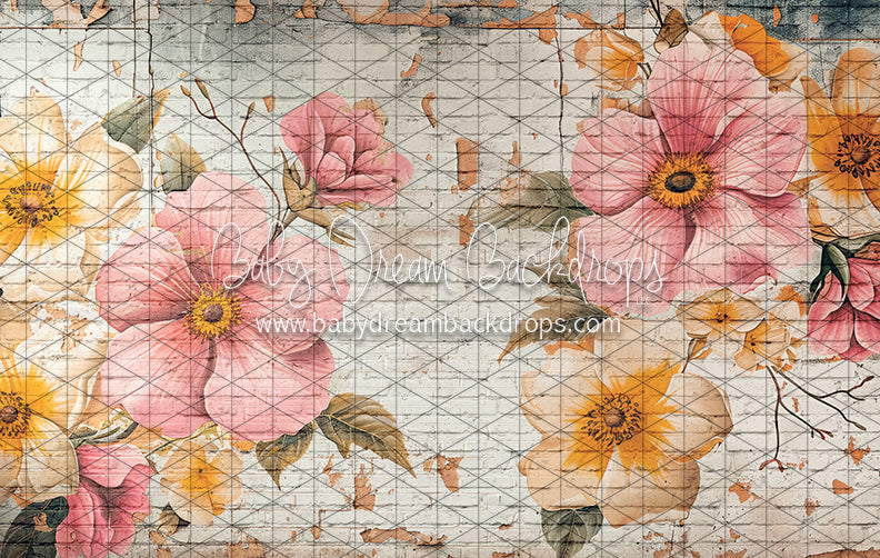 Floral Brick Wall (JA)