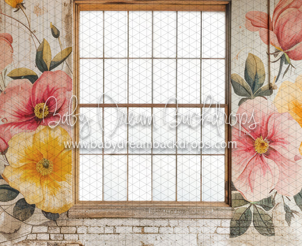 Floral Brick Window (JA)