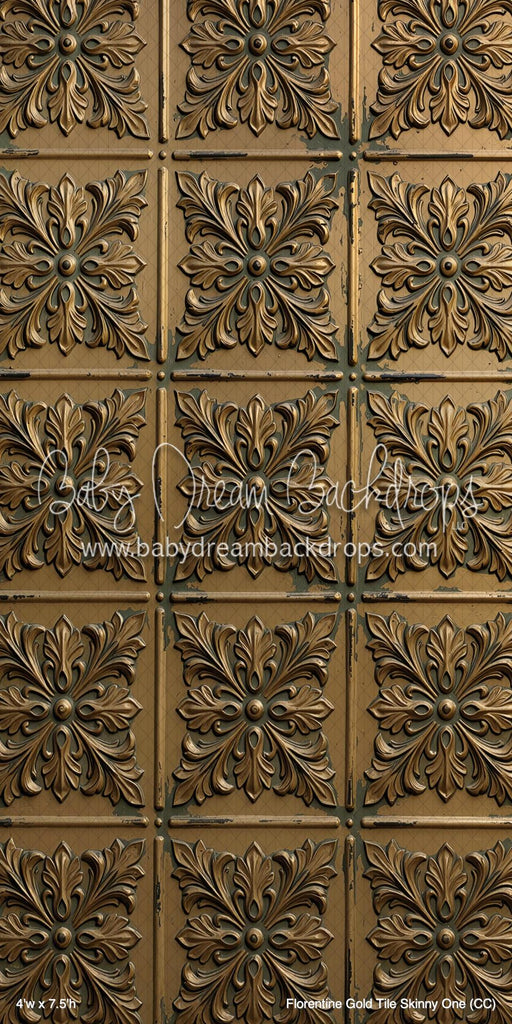 Florentine Gold Tile Skinny One (CC)