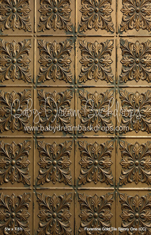 Florentine Gold Tile Skinny One (CC)