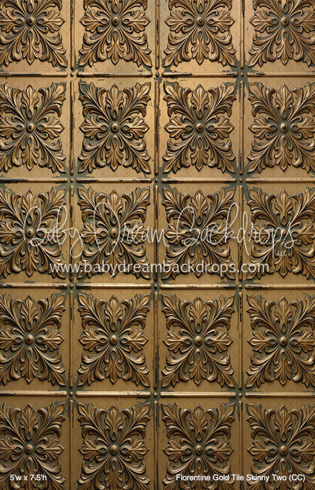 Florentine Gold Tile Skinny Two (CC)