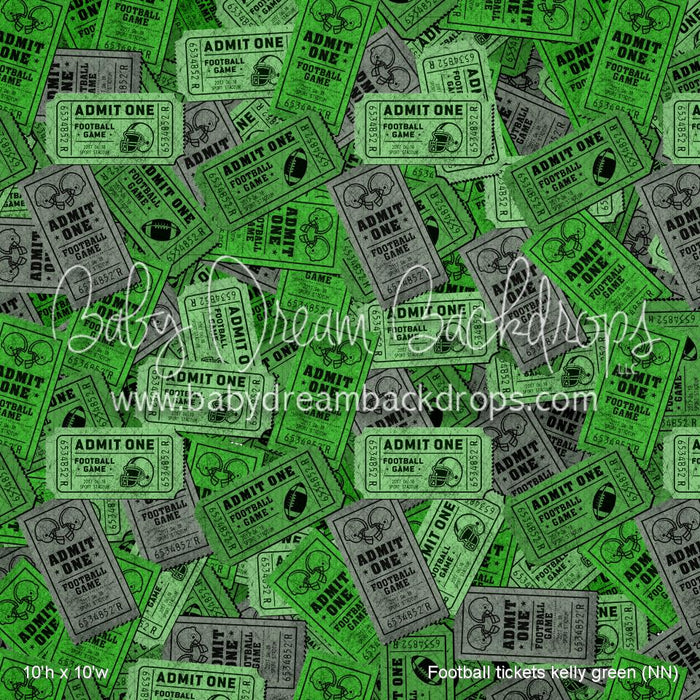 Football tickets kelly green (NN)