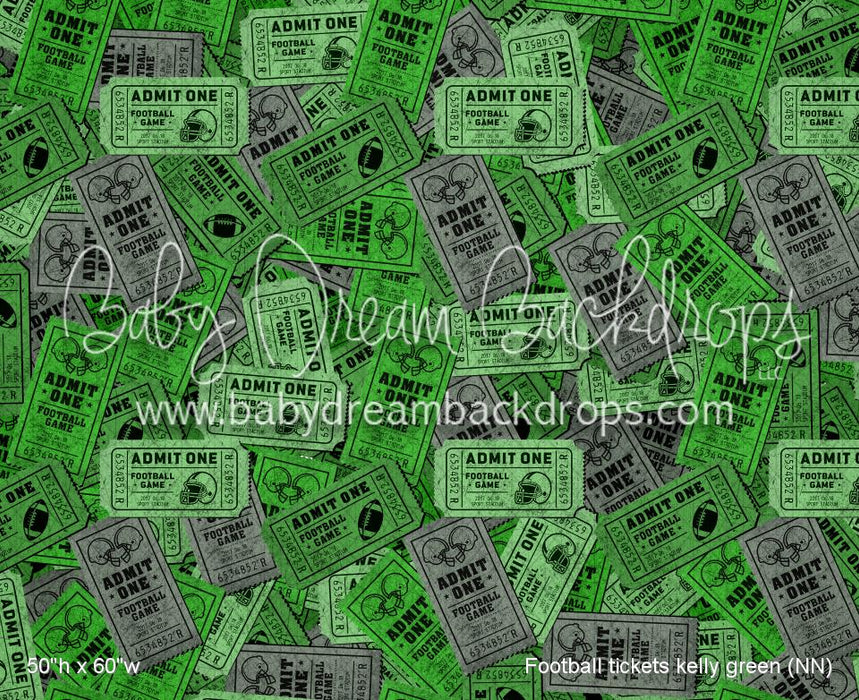 Football tickets kelly green (NN)